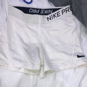 Nike Pro Women's White Athletic Shorts